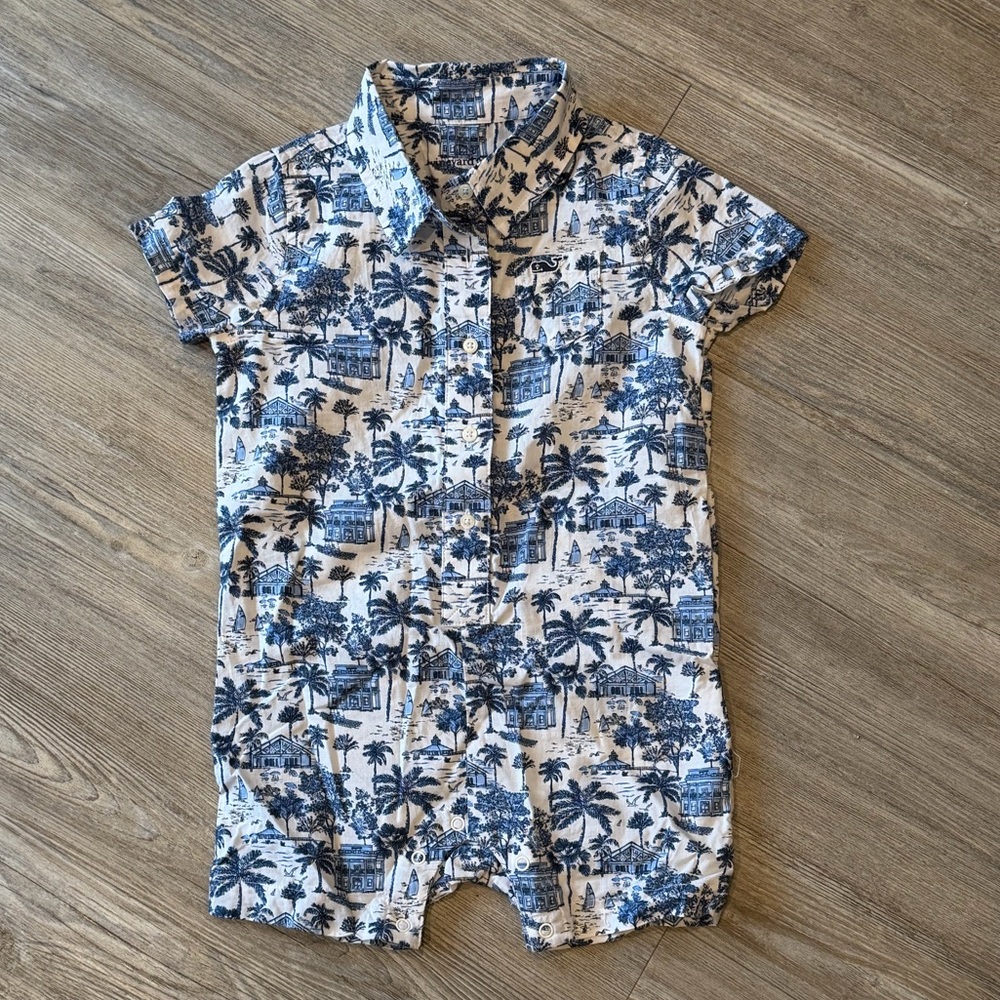 Vineyard Vines Blue and White One Piece
